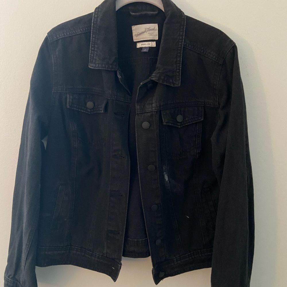 Universal Threads Black Jean Jacket